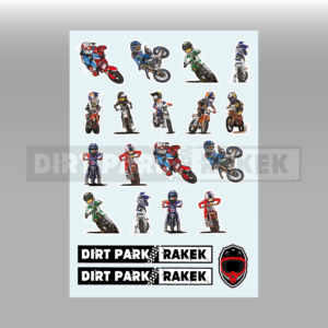 Nalepke CartoonDirtBikes