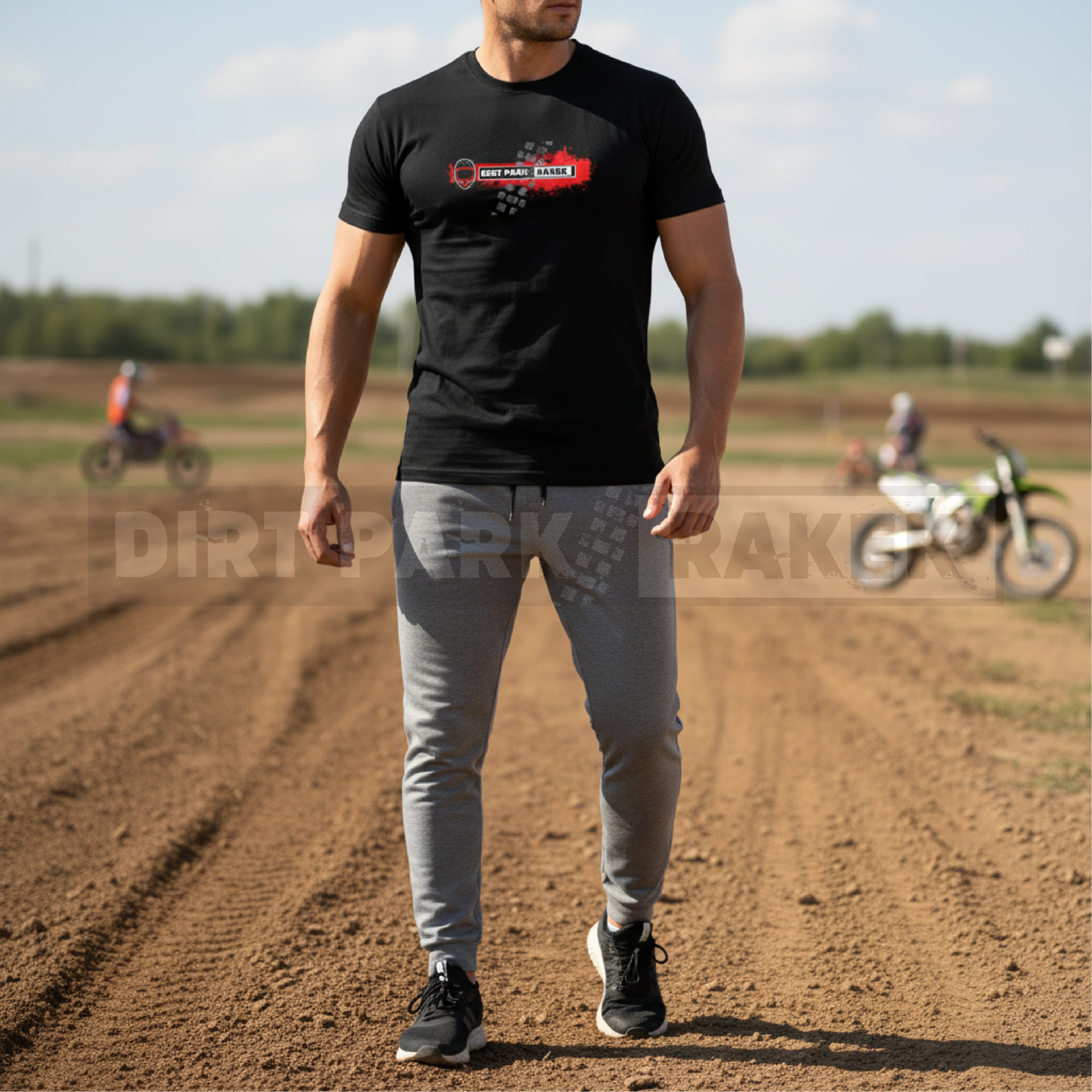 Moška majica DirtPark črna - slika 2