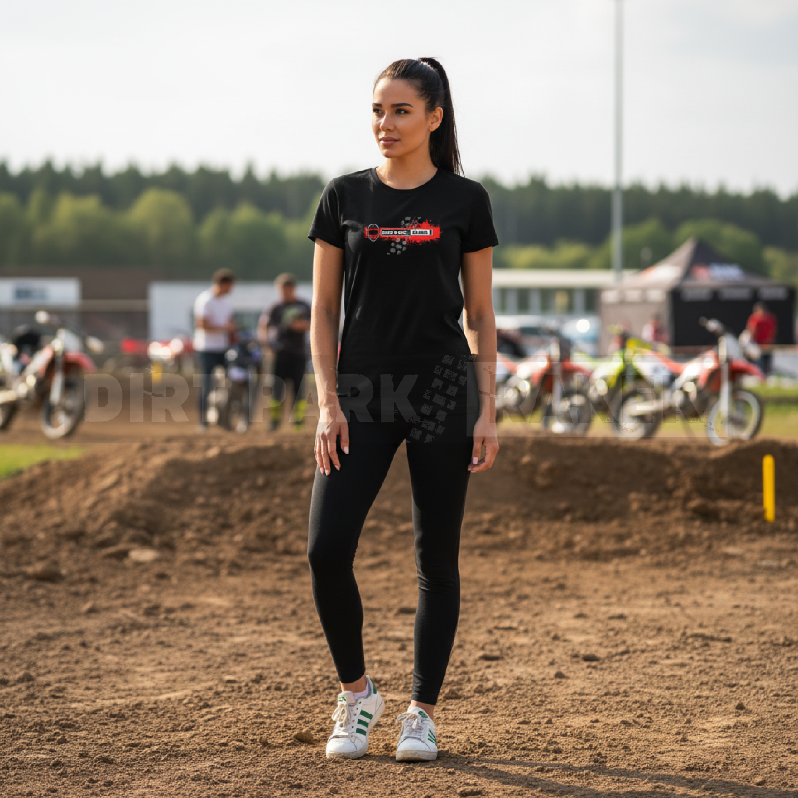Ženska majica DirtPark črna - slika 2